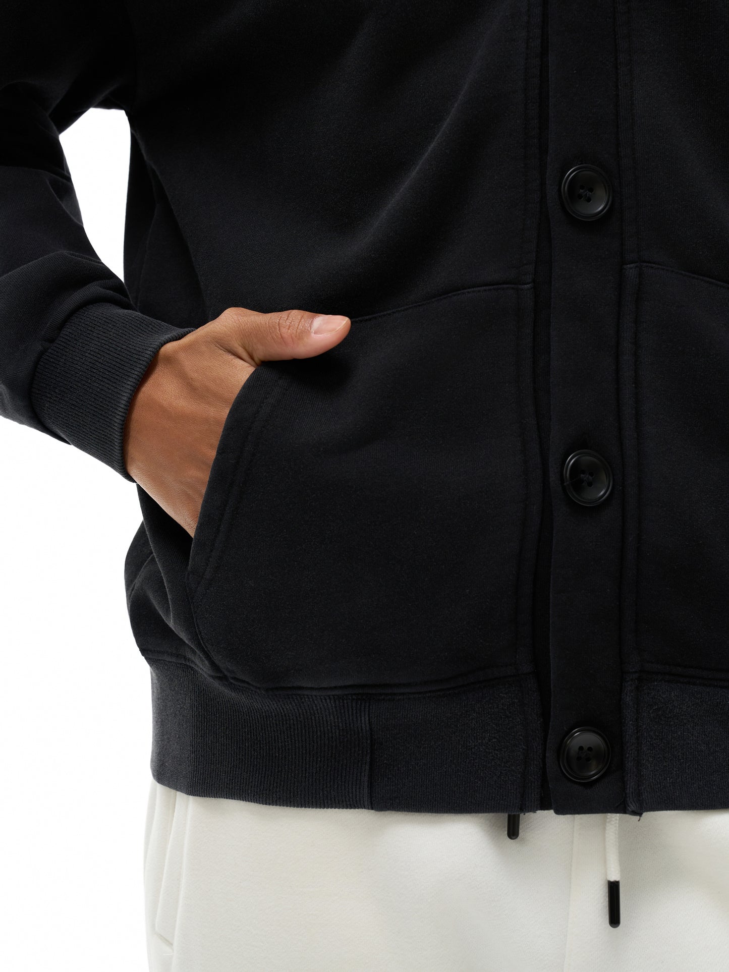 Aes Avera Snow Washed Sweat Cardigan