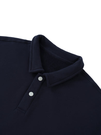 Aes Avera Heavyweight Polo-Collar Sweatshirt