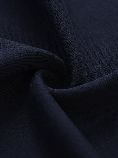 Aes Avera Contrast Striped Lapel Collar Sweatshirt