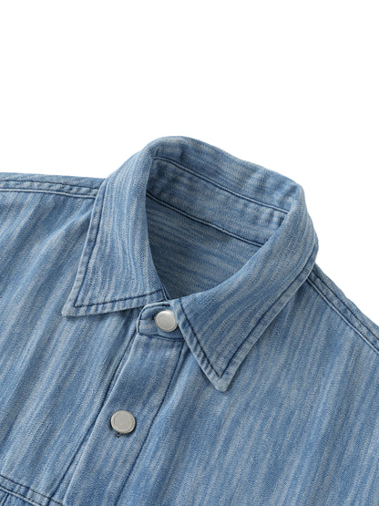 Aes Avera Distressed Wash Short-Sleeve Shirt