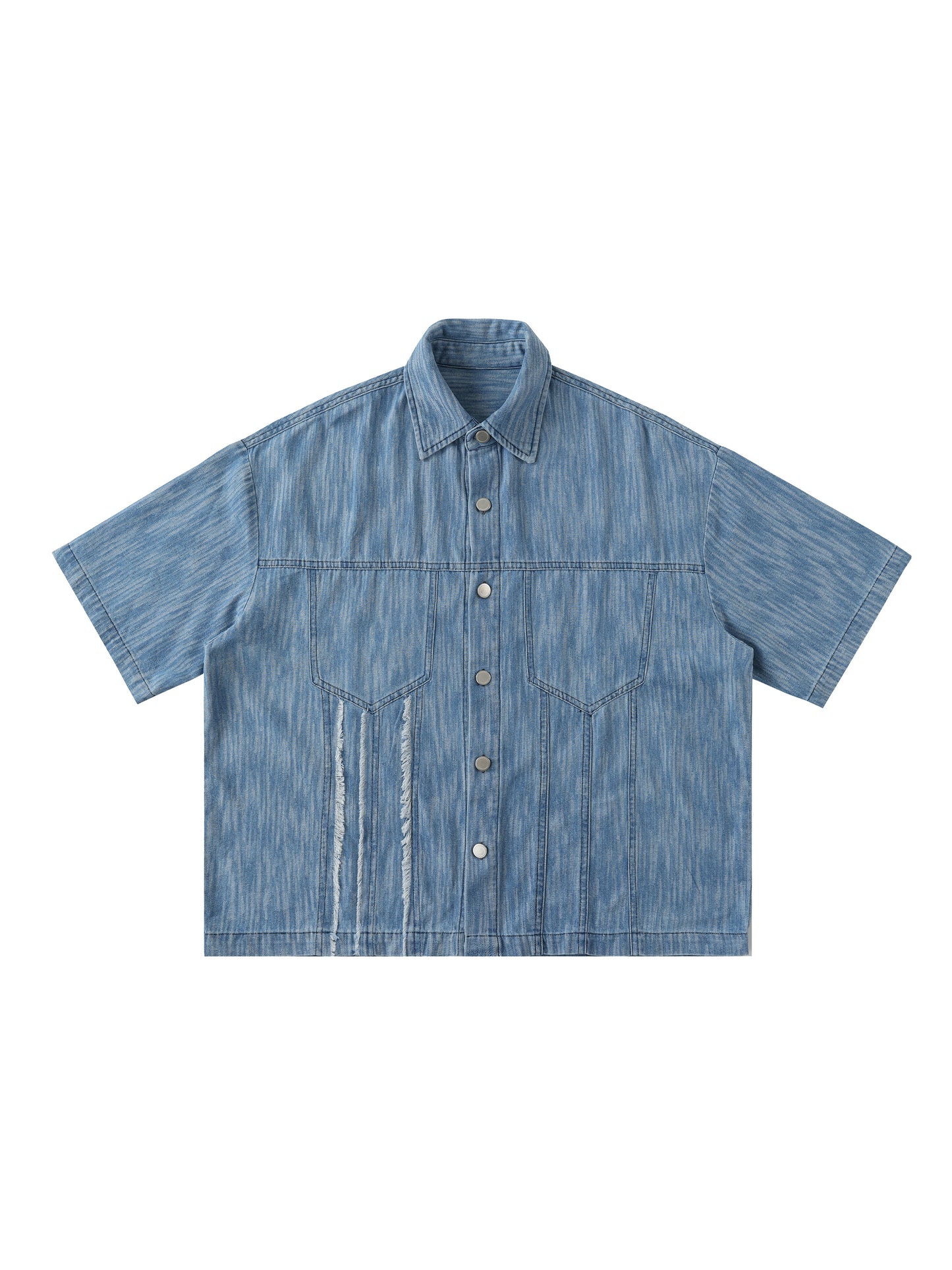 Aes Avera Distressed Wash Short-Sleeve Shirt