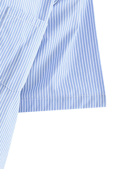 Aes Avera Oversized Vertical Stripe Boxy Shirt