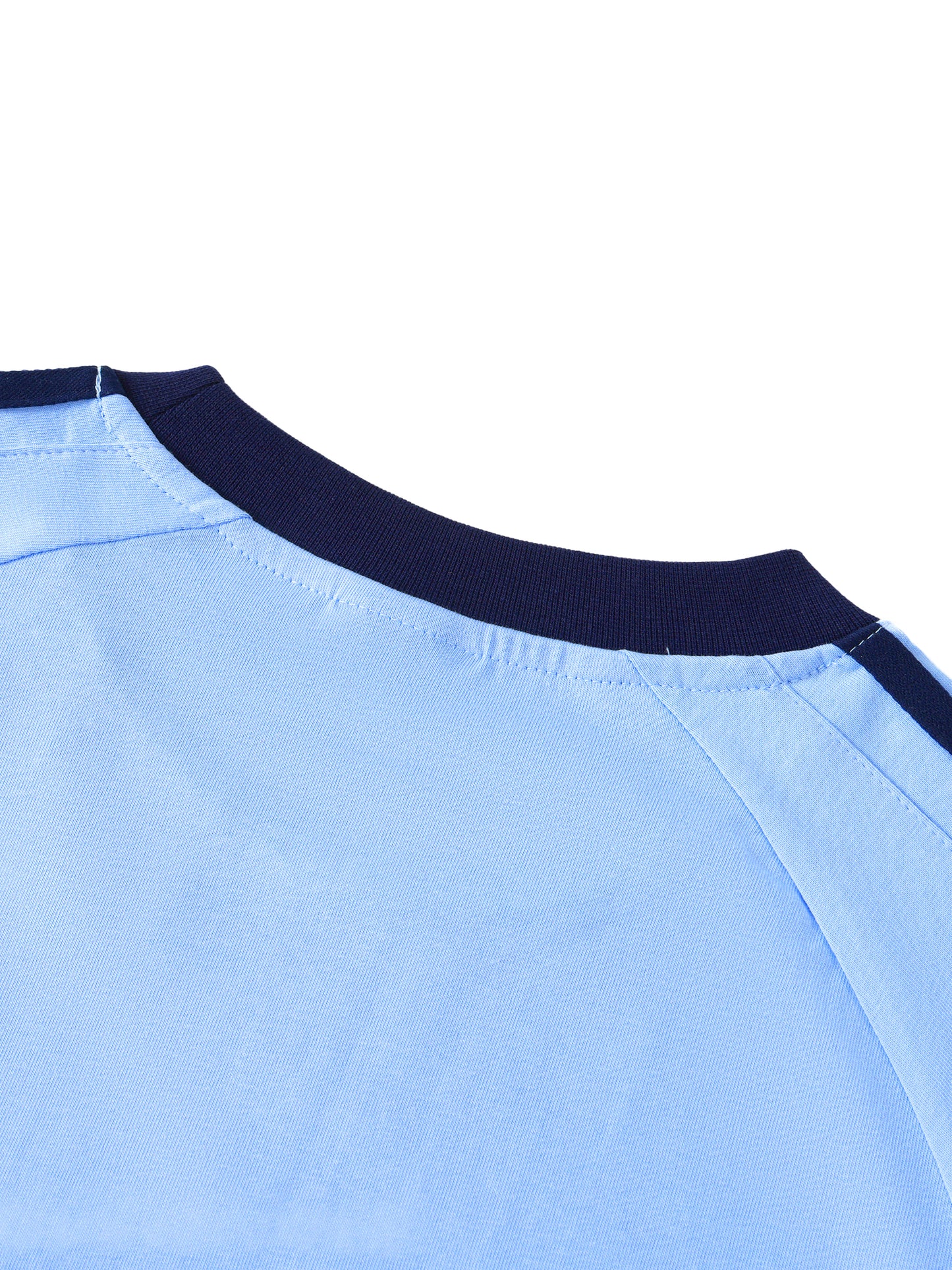 Aes Avera Contrast Tape Crewneck Cotton T-Shirt