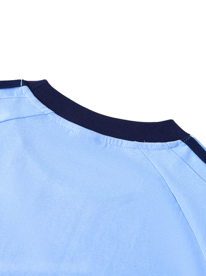 Aes Avera Contrast Tape Crewneck Cotton T-Shirt