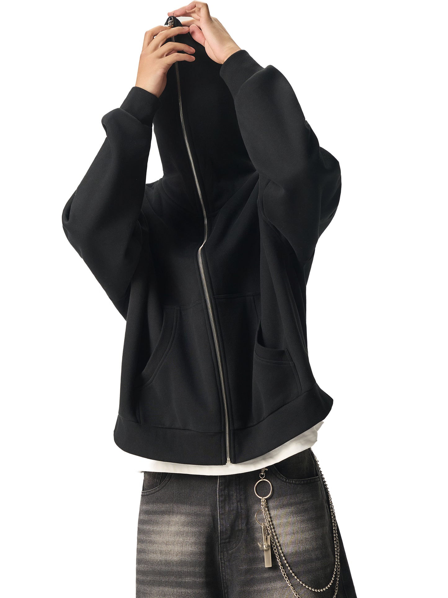 Aes Avera Fleeced Full-Zip Boxy Hoodie