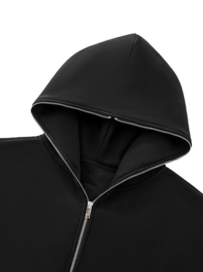 Aes Avera Fleeced Full-Zip Boxy Hoodie