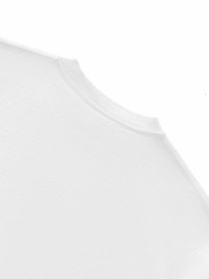 Aes Avera Layered Contrast Sleeve Cotton T-Shirt