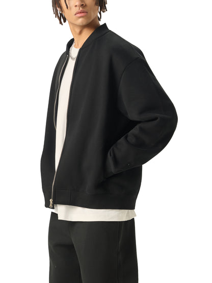 Aes Avera Essential Zip-Up Fleeced Varsity Jacket