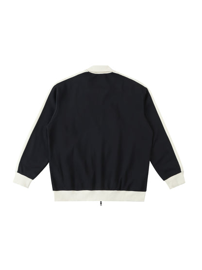 Aes Avera Contrast Trim Stand Collar Jacket