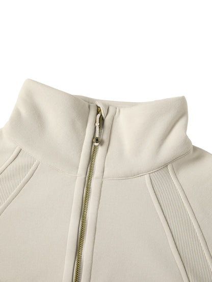 Aes Avera Cropped Half-Zip Sweatshirt