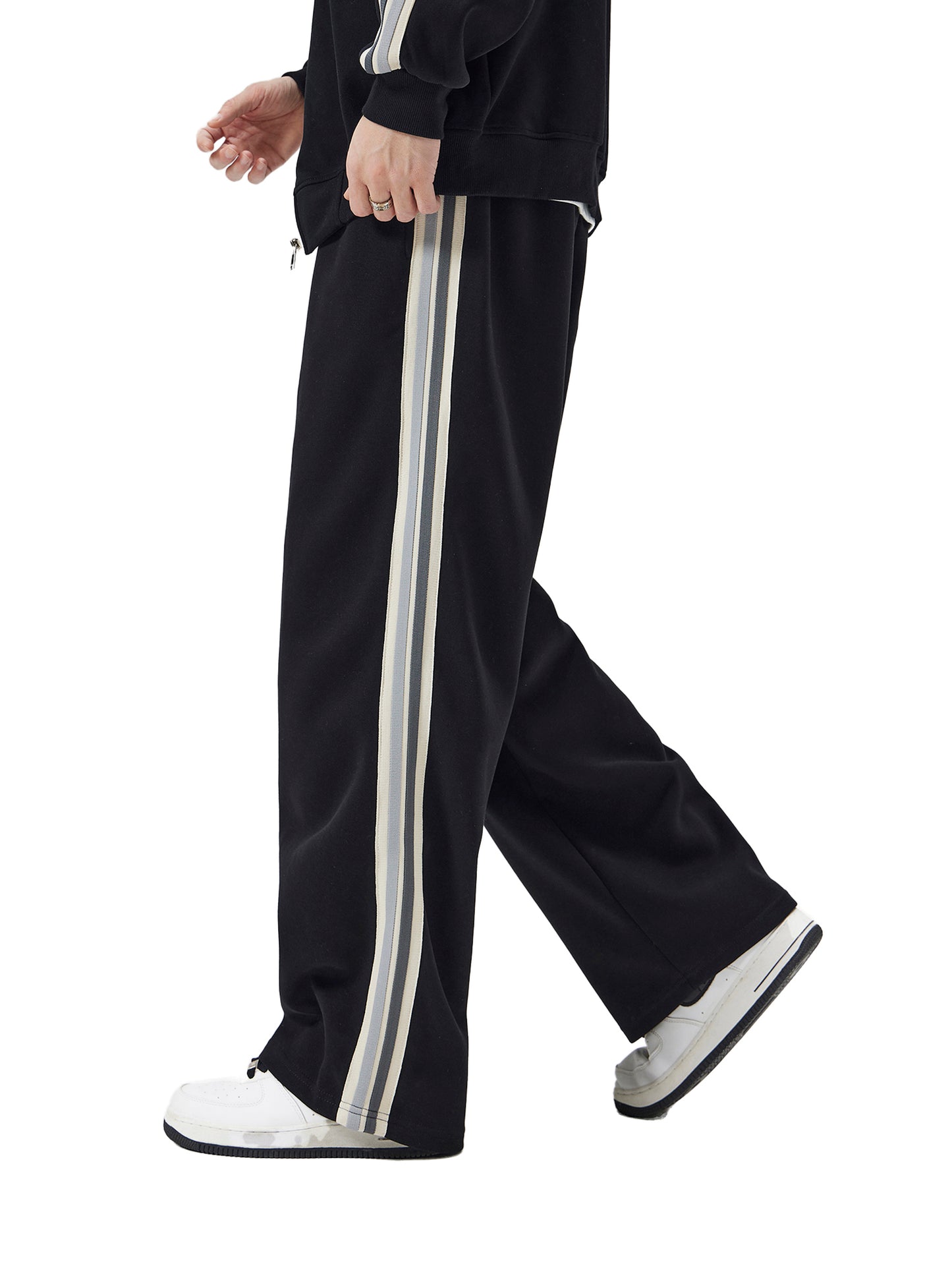 Aes Avera Contrast Side-Stripe Straight-Leg  Pants