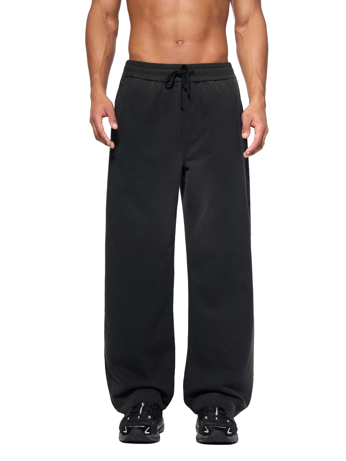 Aes Avera Sun Fade Raw Edge Straight-Leg Sweatpants
