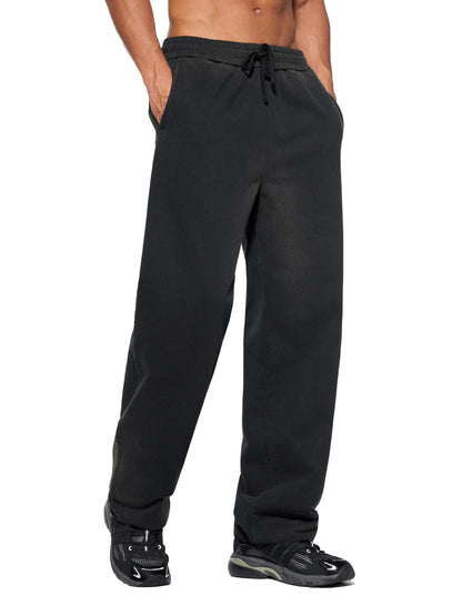 Aes Avera Sun Fade Raw Edge Straight-Leg Sweatpants