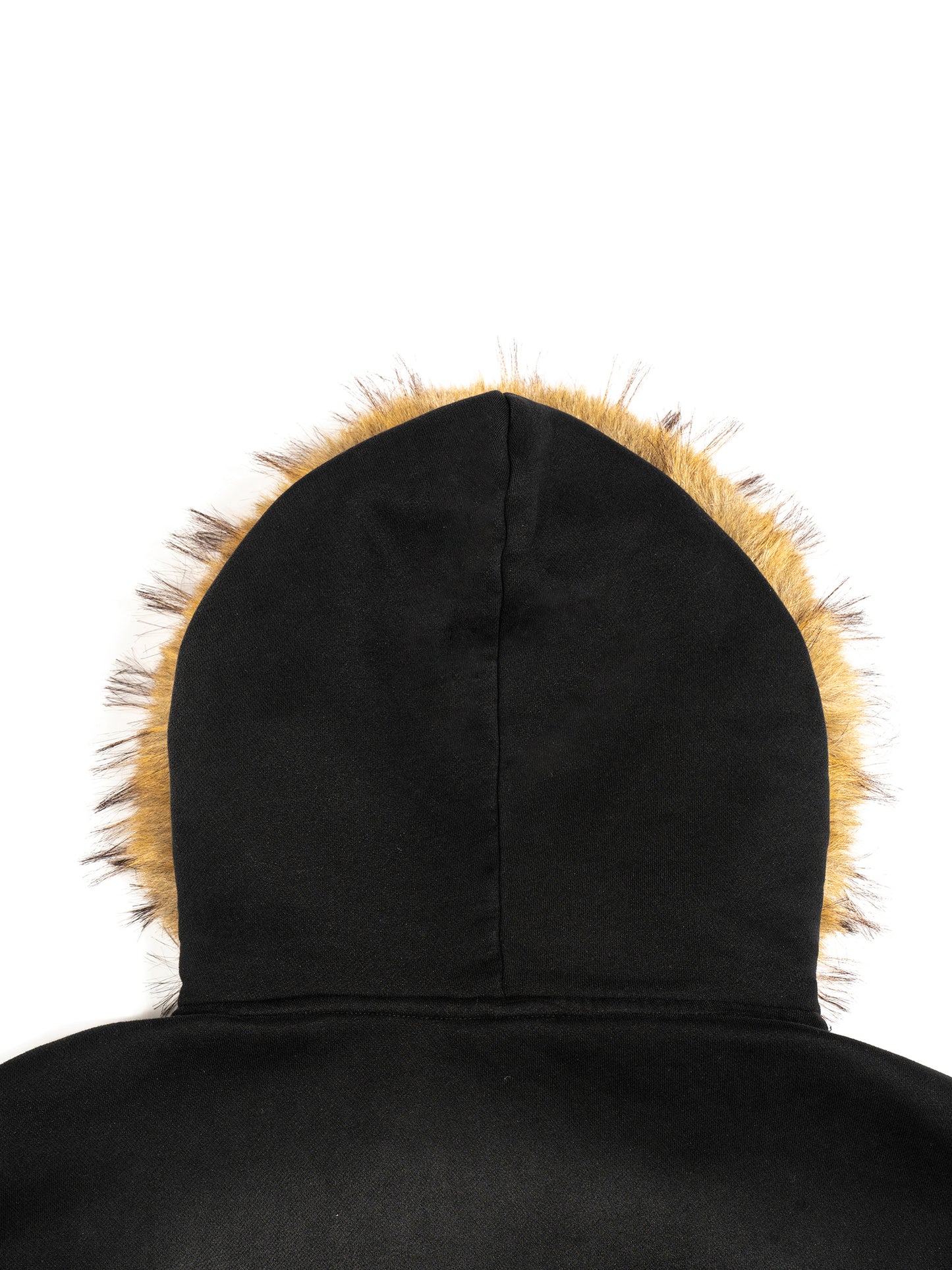 AES AVERA Sun Fade Boxy Detachable Fur Hoodie